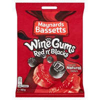 Maynards Bassetts Red and Black Wine Gums Bag 165g